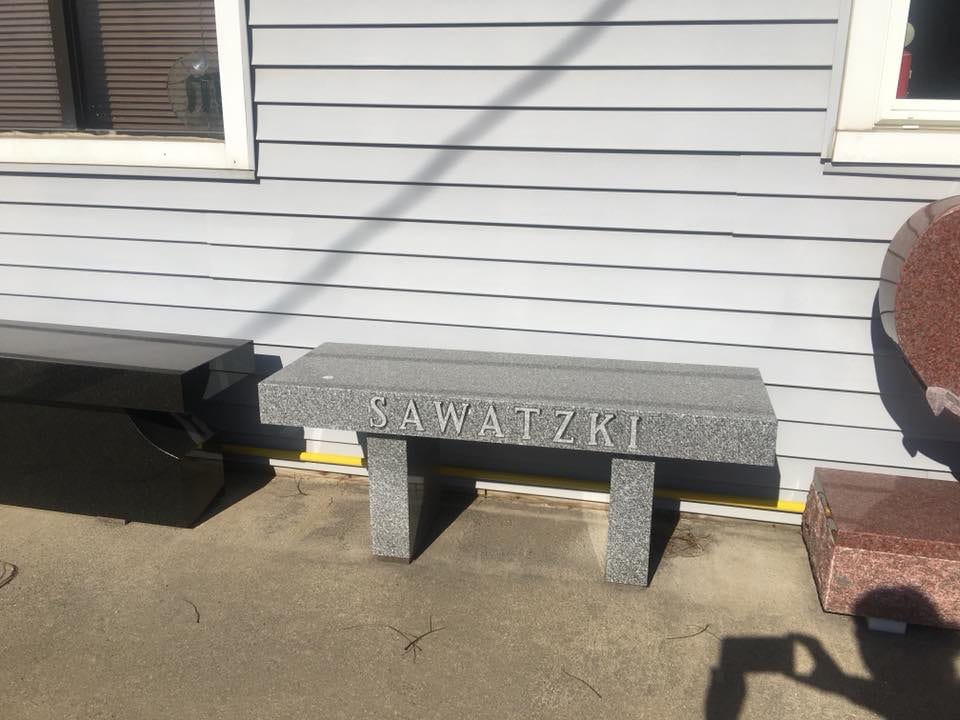 Specialty Bench Grave Marker